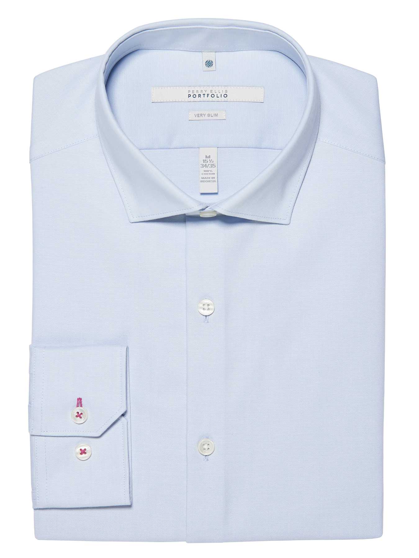 Perry Ellis Very Slim Solid Oxford Dress Shirt