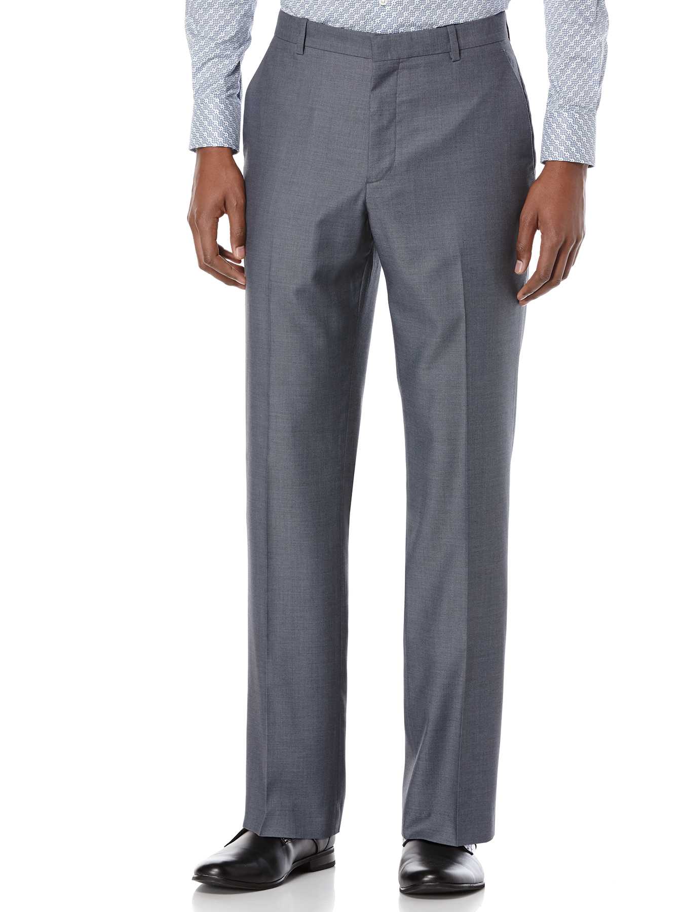 Perry Ellis Iridescent Twill Flat Front Dress Pant