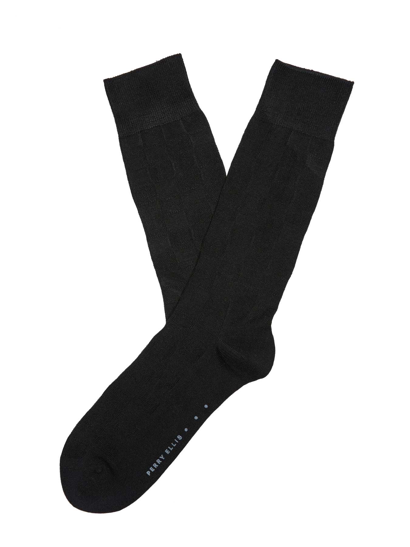 Perry Ellis Textured Square Dot Sock