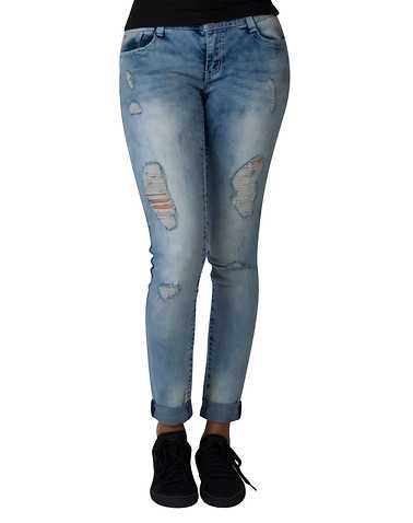 ESSENTIALS WOMENS Medium Blue Clothing / Jeans