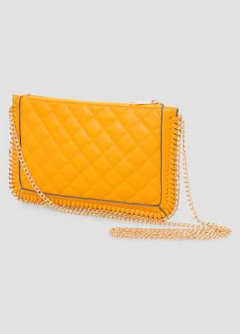 Quilted Chain Link Shoulder Bag