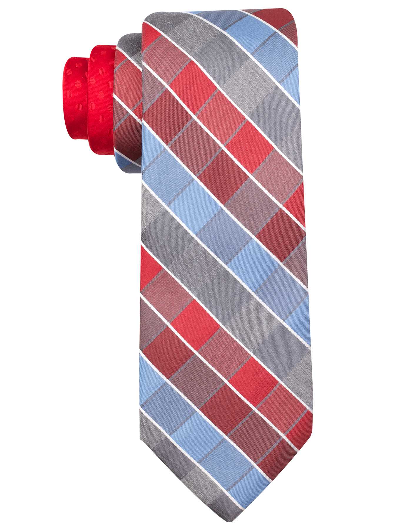 Perry Ellis Bradner Grid Silk Tie