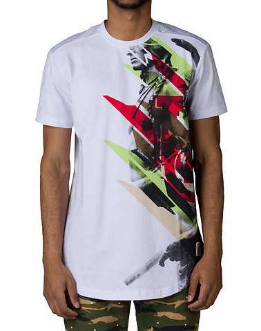 HUSTLE GANG MENS White Clothing / Tops