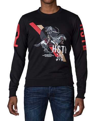 HUSTLE GANG MENS Black Clothing / Sweatshirts L