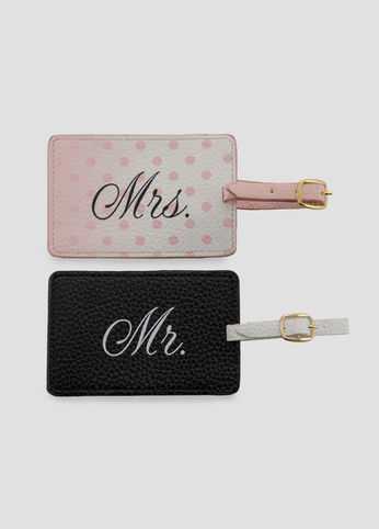 Newlywed Mr. And Mrs. Luggage Tags