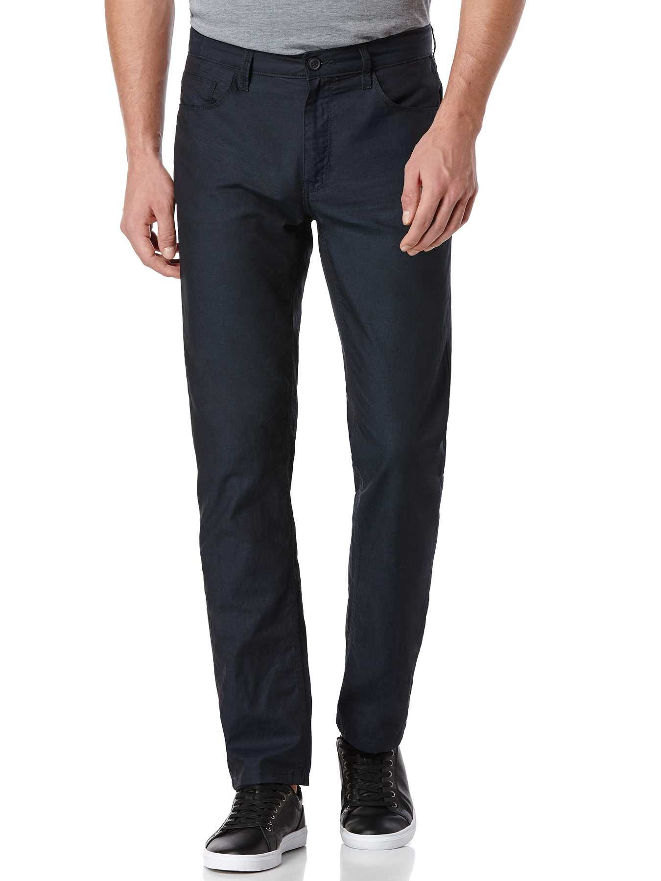 Perry Ellis Slim Fit Linen Cotton Denim