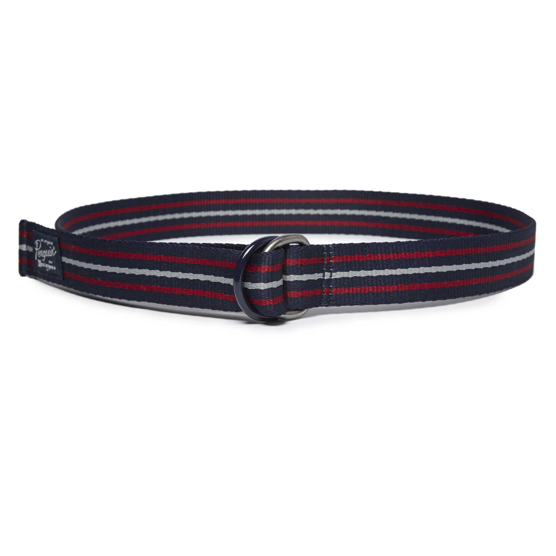 Original Penguin MULTI-STRIPE DOUBLE D-RING WEB BELT