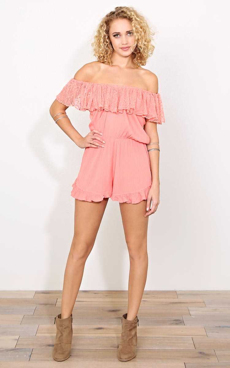 Monterey Spring Woven Romper - - in Size by Styles For Less
