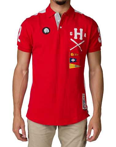HUSTLE GANG MENS Red Clothing / Tops L