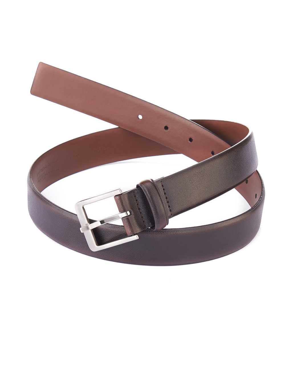 Perry Ellis Dotted Edge Leather Belt