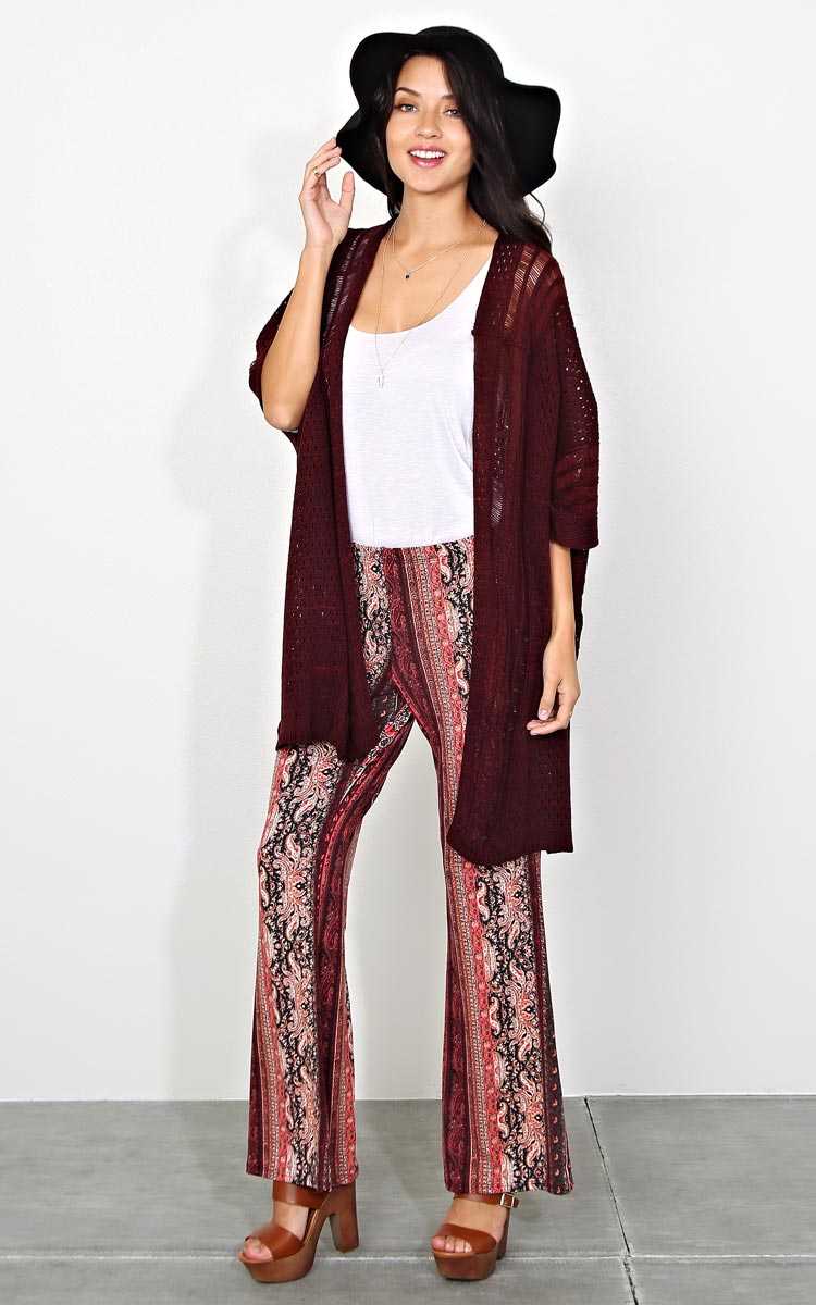 Autumn Timing Sweater Wrap - Mocha in Size by Styles For Less