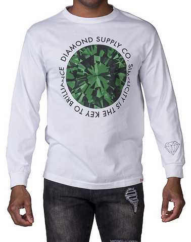 DIAMOND SUPPLY COMPANY MENS White Clothing / Tops S