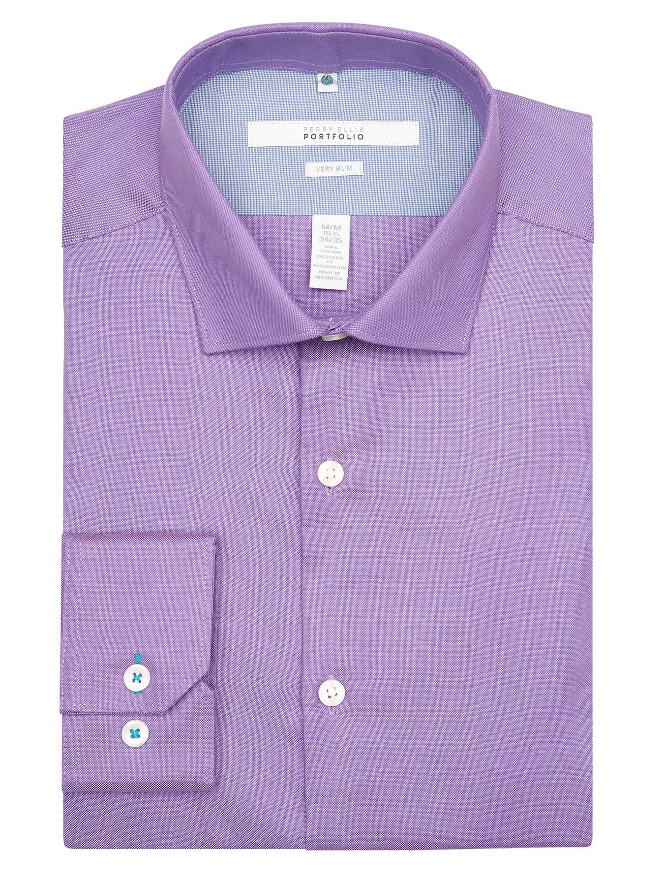Perry Ellis Very Slim Solid Oxford Dress Shirt