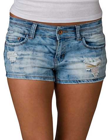ESSENTIALS WOMENS Blue Clothing / Denim Shorts
