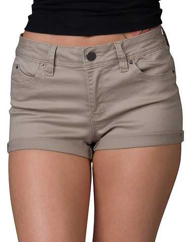 YMI WOMENS Beige-Khaki Clothing / Casual Shorts