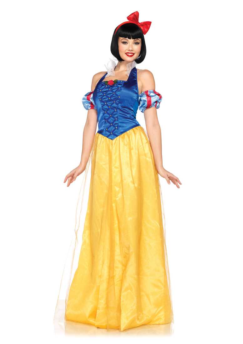 Blue Yellow 3 Piece Princess Snow White Hasbro Costume