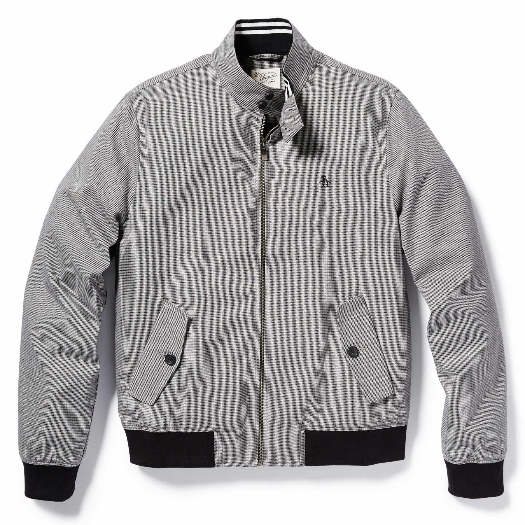 Original Penguin P55 HOUNDSTOOTH HARRINGTON JACKET