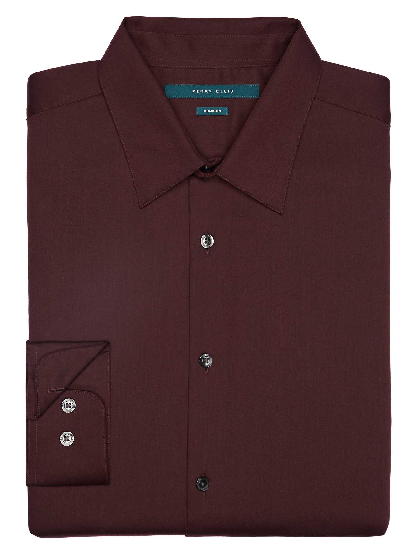 Perry Ellis Non-Iron Luxury Twill Fabric Shirt