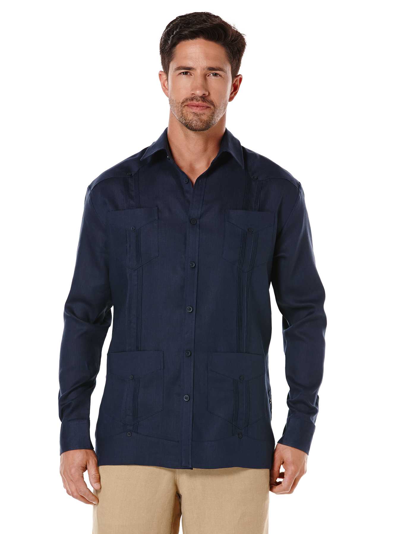 Cubavera 100% Linen Long Sleeve Classic Guayabera