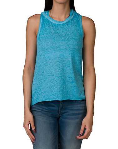 ESSENTIALS WOMENS Blue Clothing / Tank Tops