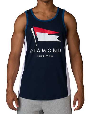 DIAMOND SUPPLY COMPANYENS Navy Clothing / Tank Tops