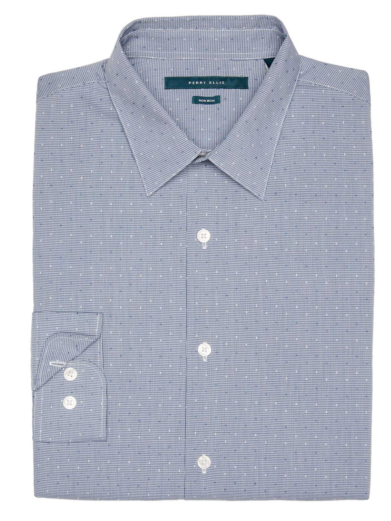 Perry Ellis Non-Iron Jacquard Dot Shirt