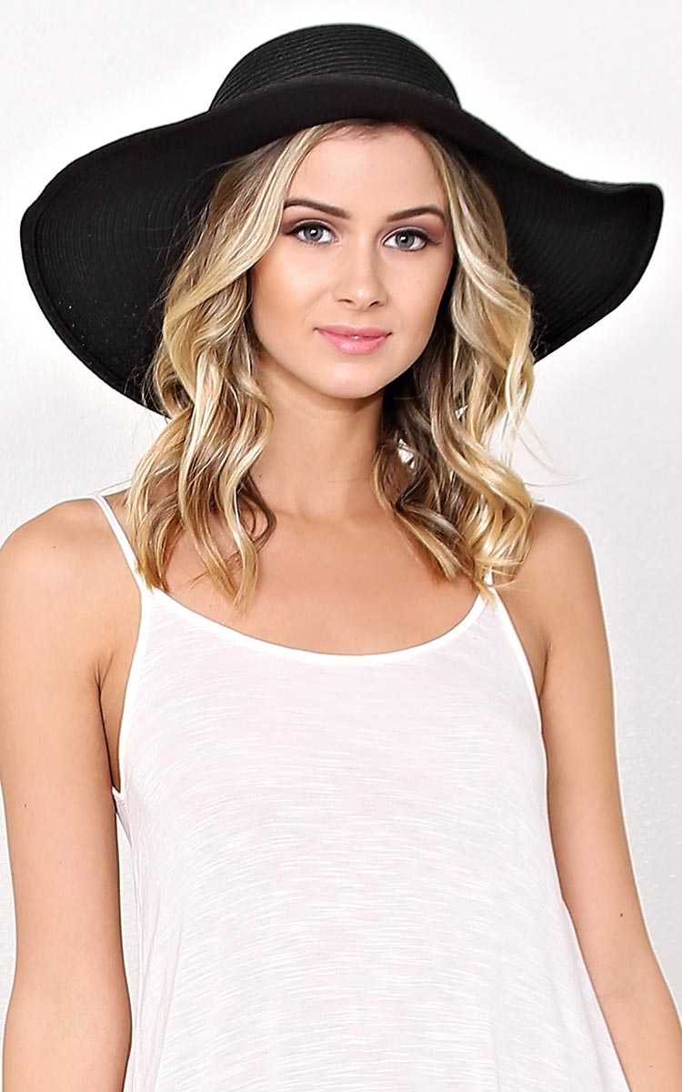 Ida Crochet Band Floppy Hat - N/S - Tan by Styles For Less