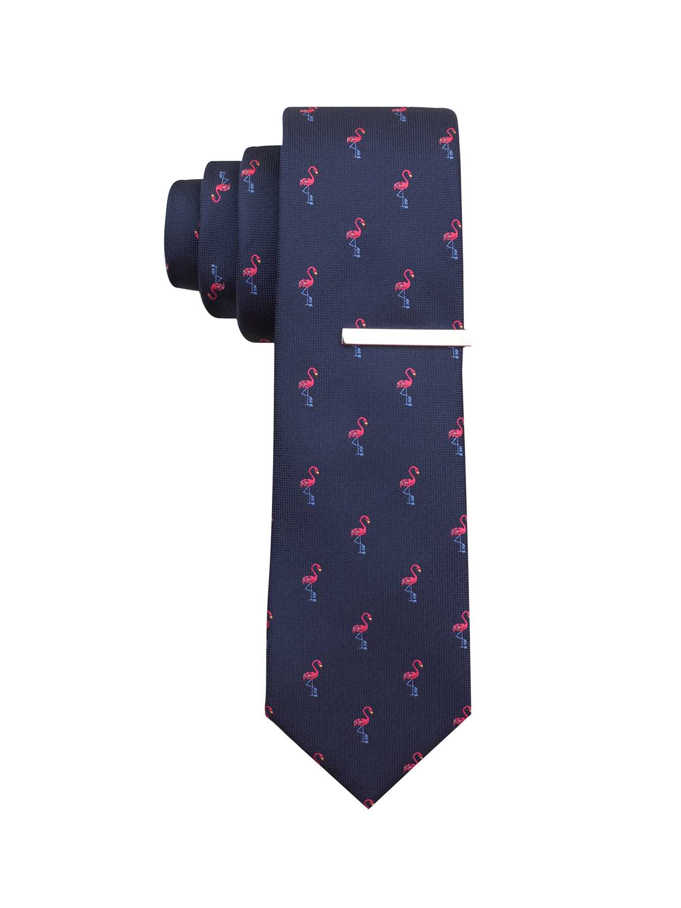 Perry Ellis Flamingo Print Tie