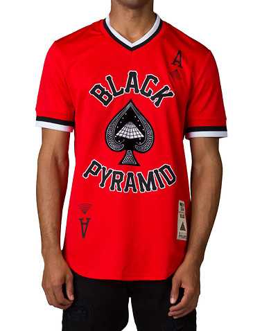BLACK PYRAMID MENS Red Clothing / Tops