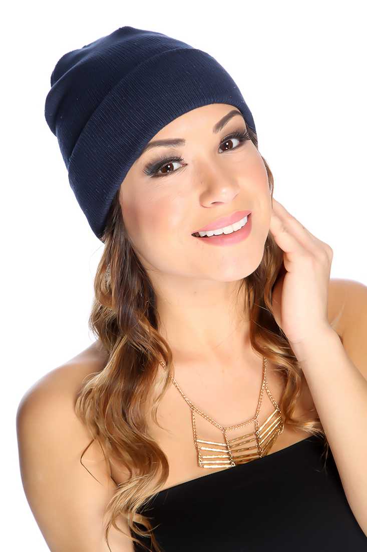 Navy Casual Beanie