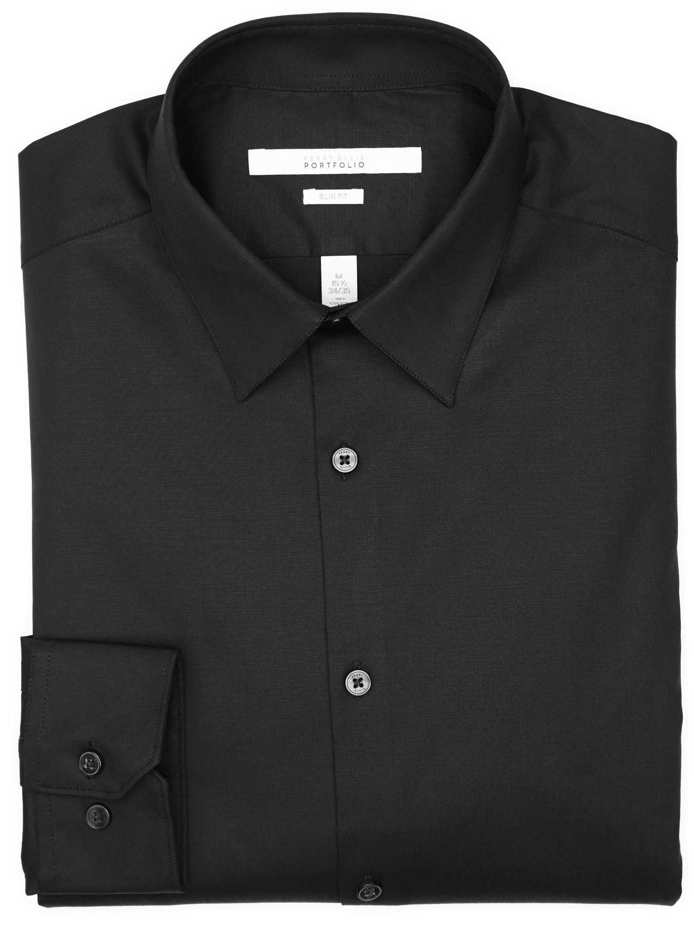 Perry Ellis Slim Fit Stretch Portfolio Dress Shirt