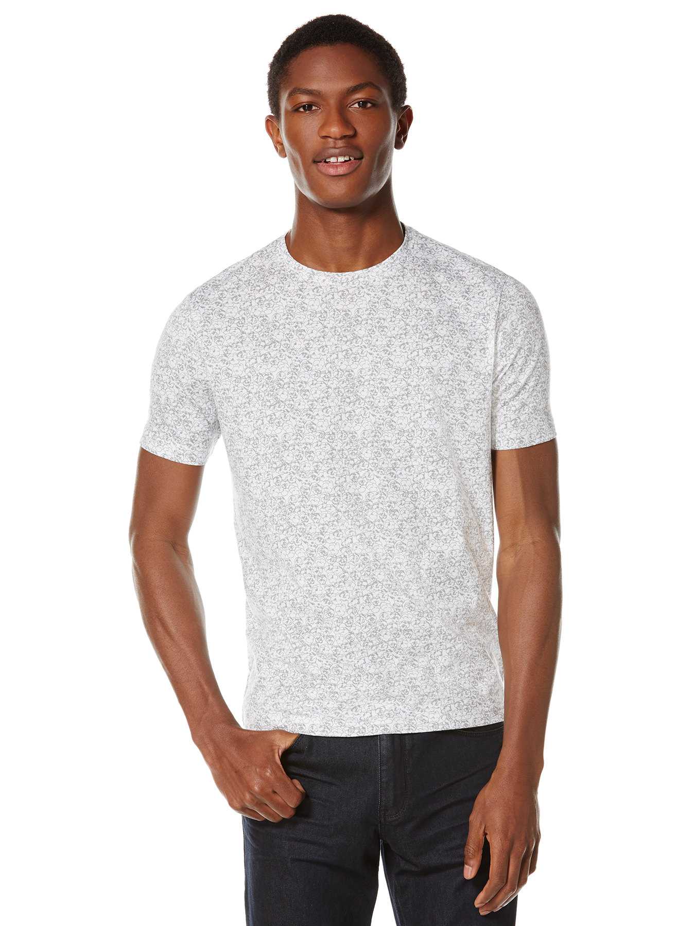 Perry Ellis Short Sleeve Floral T-Shirt
