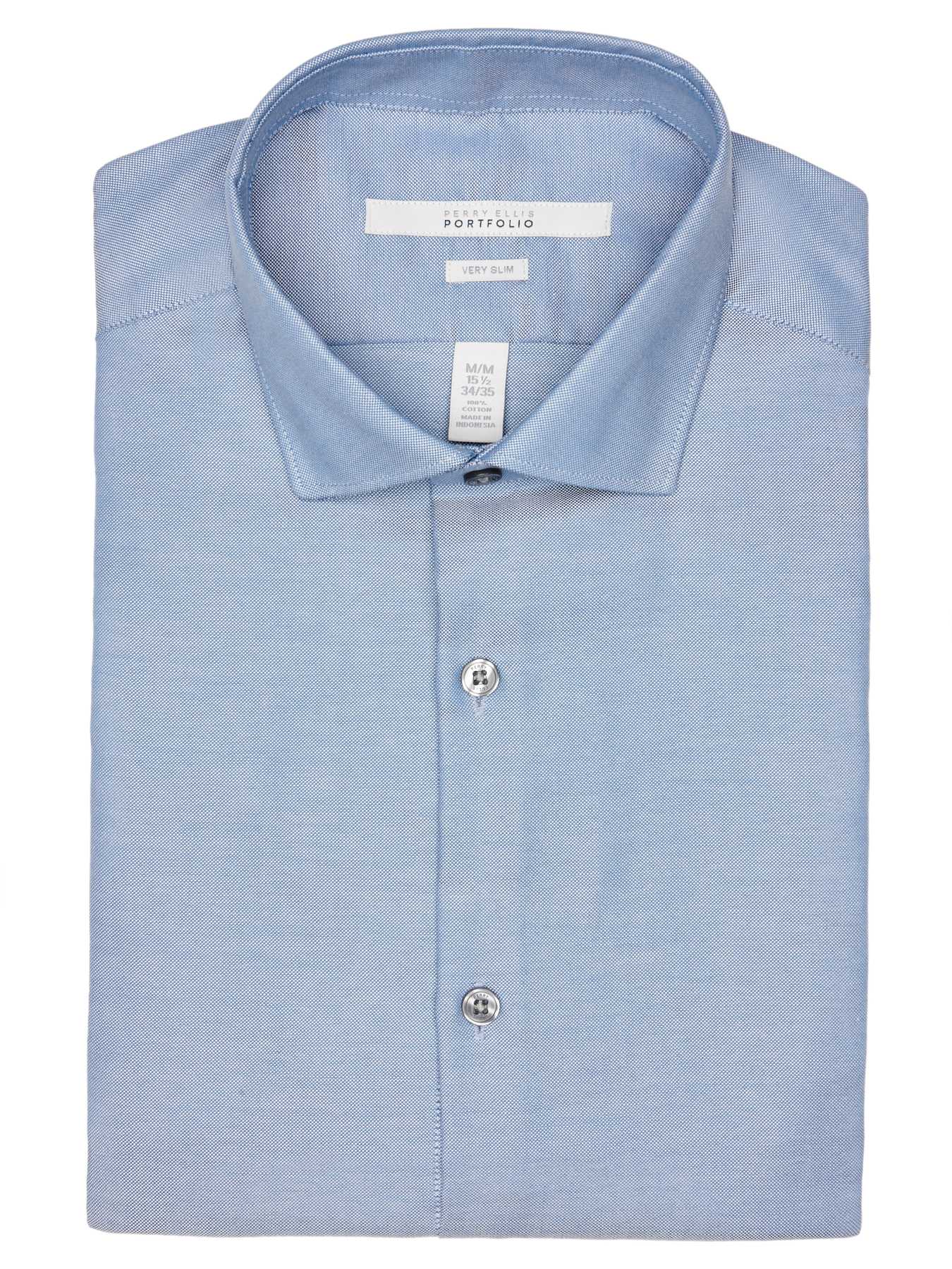 Perry Ellis Very Slim Oxford Dress Shirt
