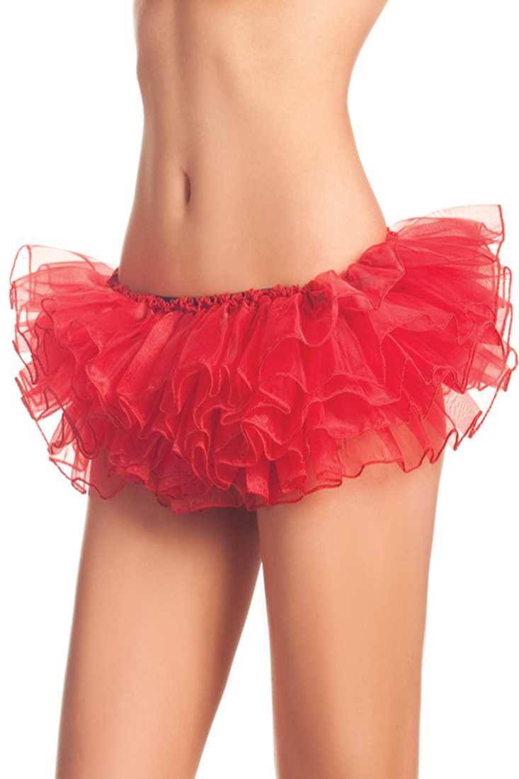 Red Layered Sexy Mini Petti Tutu