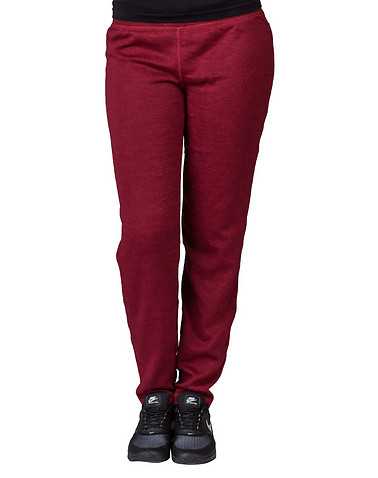 ESSENTIALS WOMENS Burgundy Clothing / Bottoms L