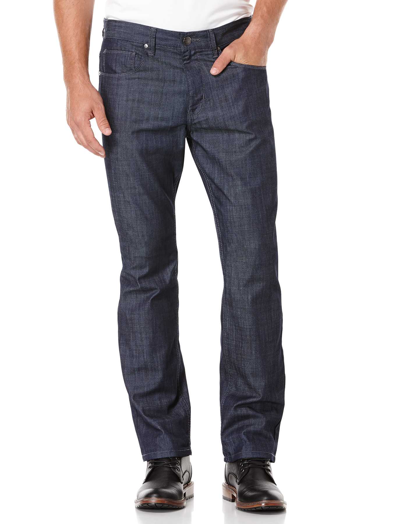 Perry Ellis Slim Fit Crossover Needle Denim
