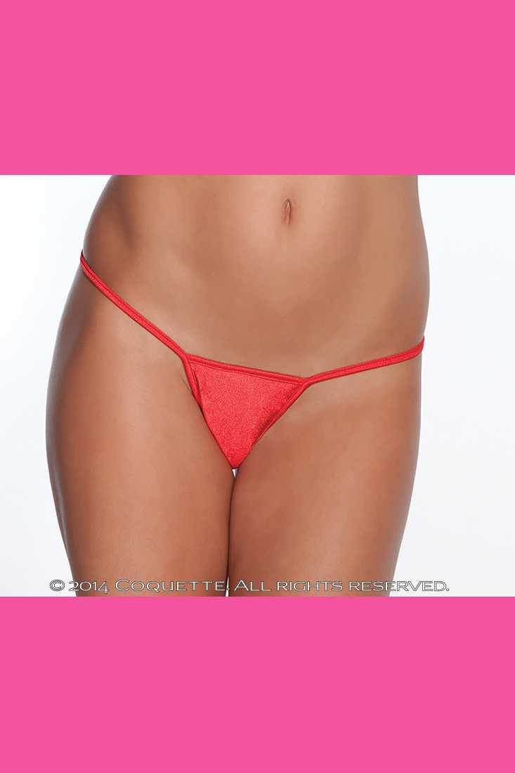 Red Low Rise Lycra G String