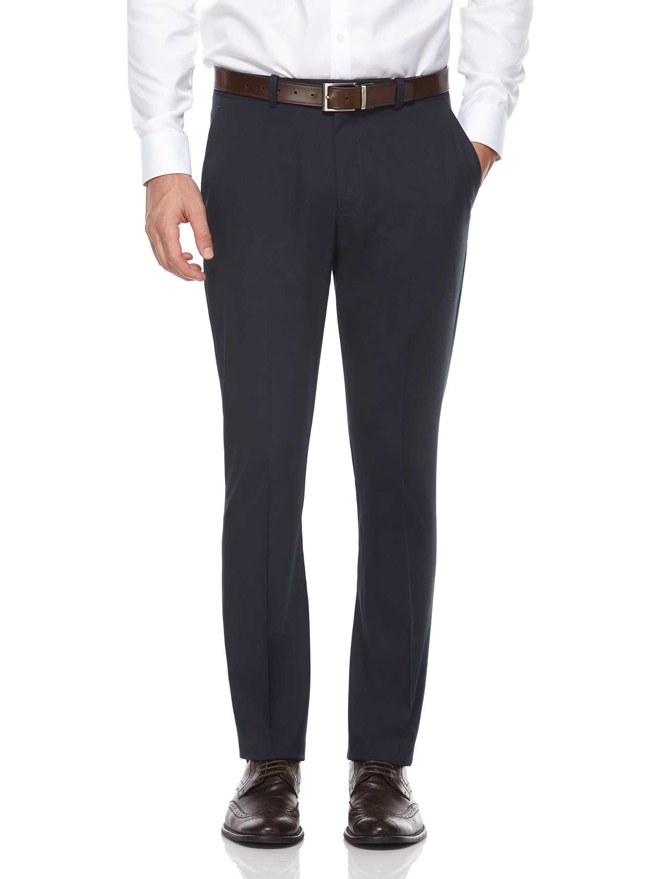 Perry Ellis Very Slim Heather Solid Dress Pant