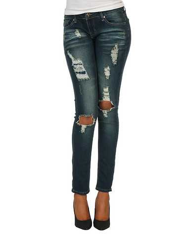 ESSENTIALS WOMENS Dark Blue Clothing / Jeans