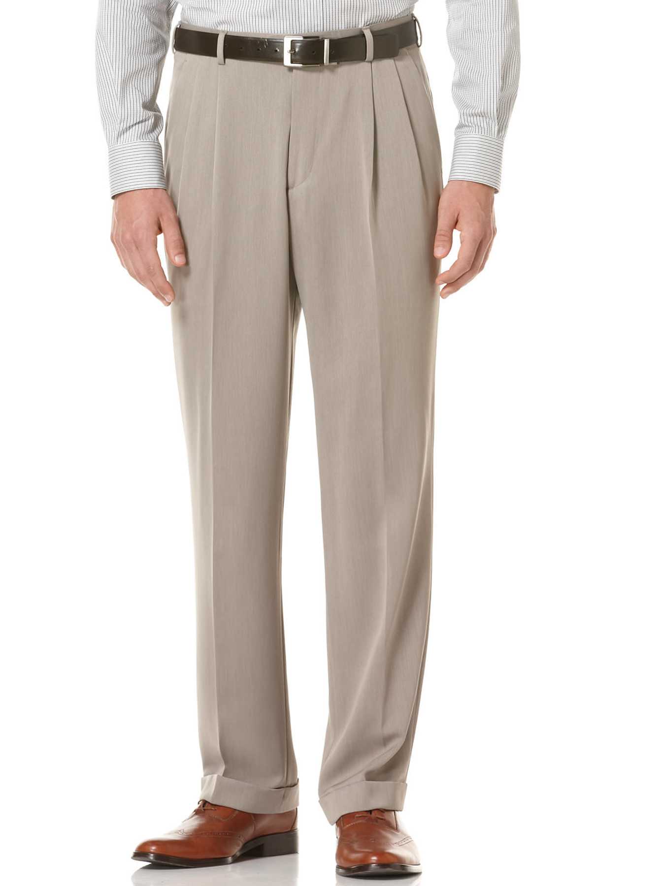 Perry Ellis Big and Tall Micro Melange Portfolio Pant
