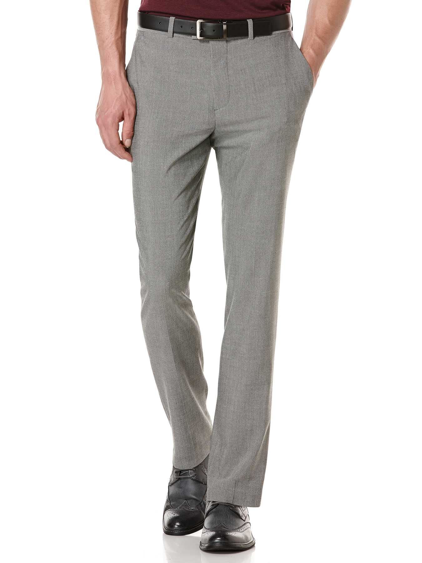 Perry Ellis Very Slim Heather Solid Dress Pant