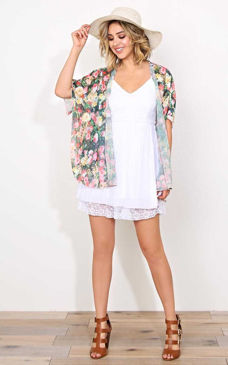 Flirty Manner Woven Wrap - - Black Combo in Size by Styles For Less