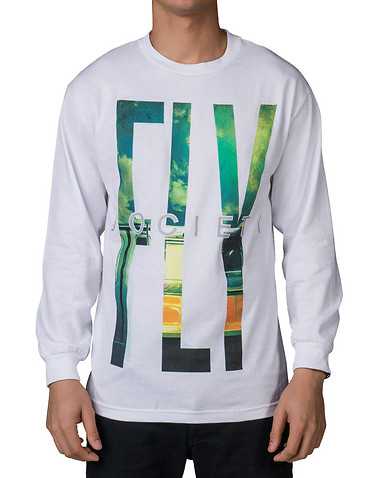 FLY SOCIETY MENS White Clothing / Tops S