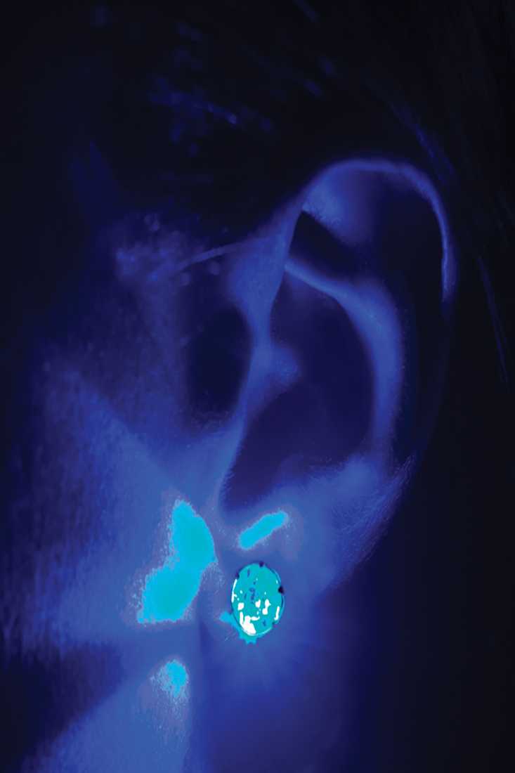 Blue Cute Light Up Rave Earrings