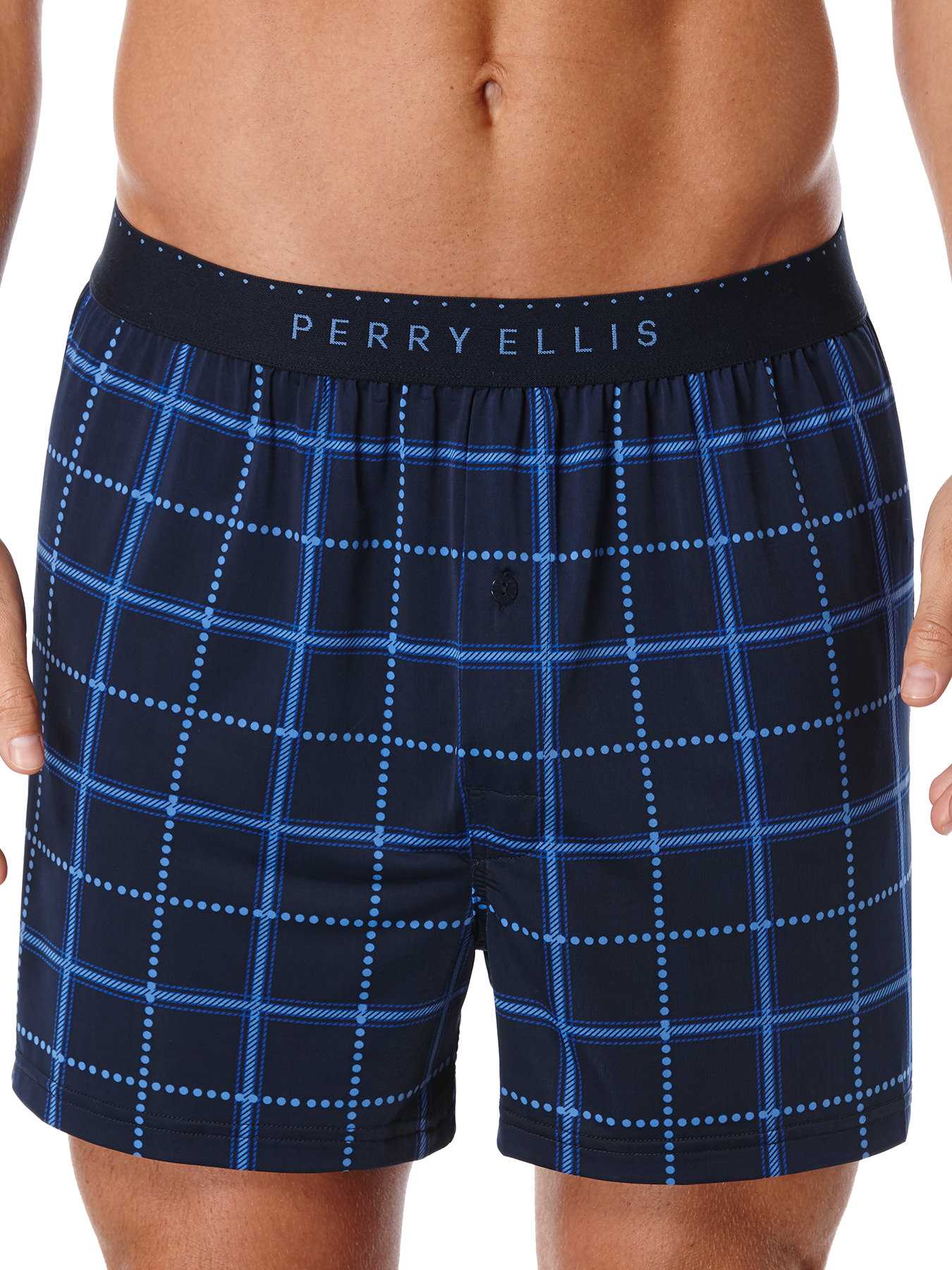 Perry Ellis Dotted Square Luxe Boxer Short