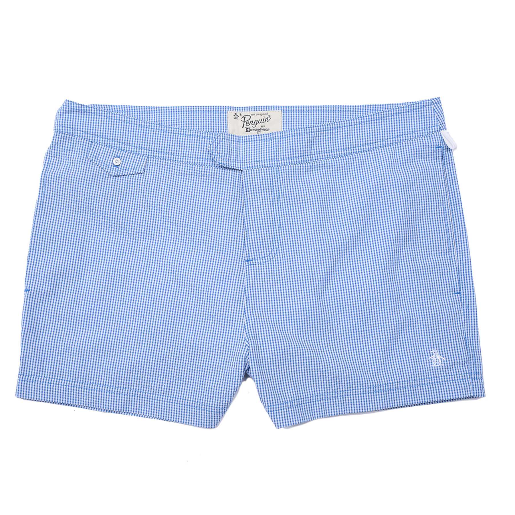 Original Penguin SEERSUCKER MINI GINGHAM BOX SWIM TRUNK