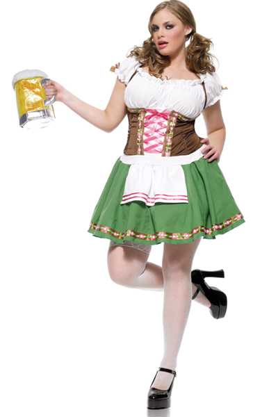 Brown Green Gretchen Costume