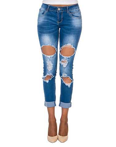 ESSENTIALS WOMENS Blue Clothing / Jeans 1