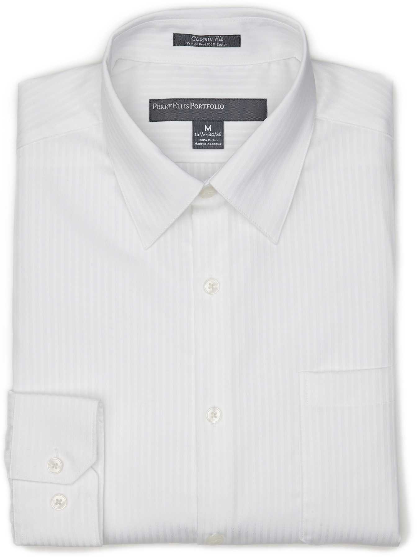 Perry Ellis Classic Fit Mini Chevron Portfolio Dress Shirt