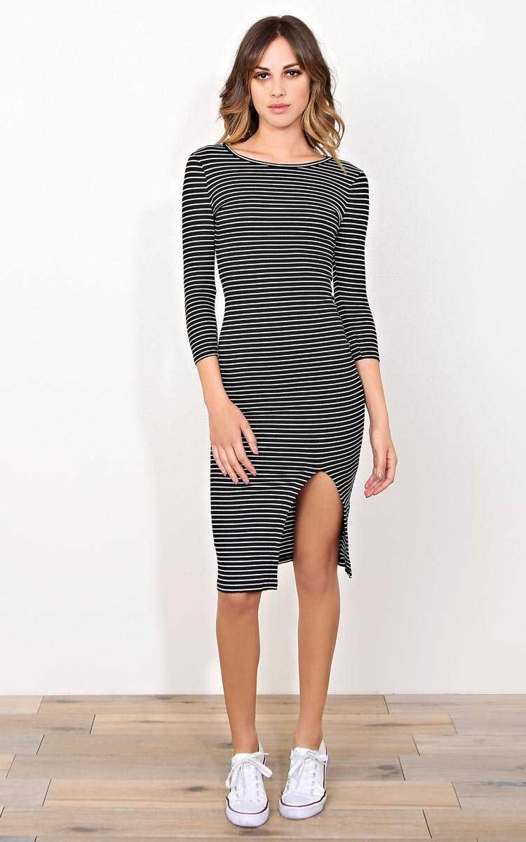 Shore City Knit Midi Dress - - in Size by Styles For Less